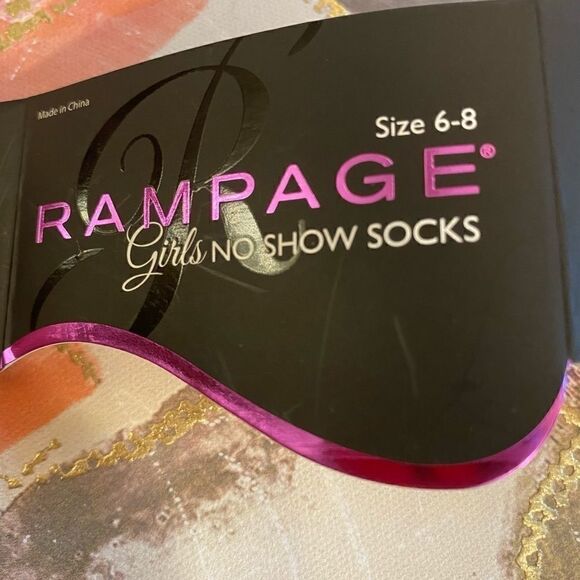 šāRampageāGirlsĀ 10PairsāStripesāAnkleāSock⦠- Picture 2 of 9
